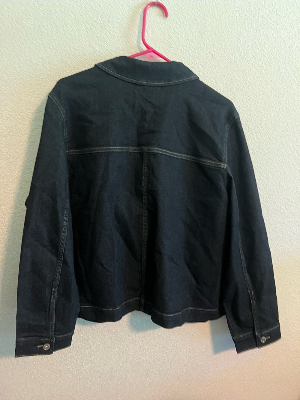 NWT Liz Claiborne Black Denim Jacket with Patch Pockets XXL - Picture 8 of 10